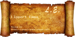 Lippert Emma névjegykártya