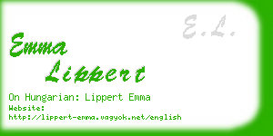 emma lippert business card